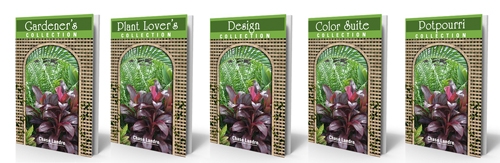 Column Collections ebook covers - Gardener's, Plant Lover's, Design, Color Suite, Potpourri